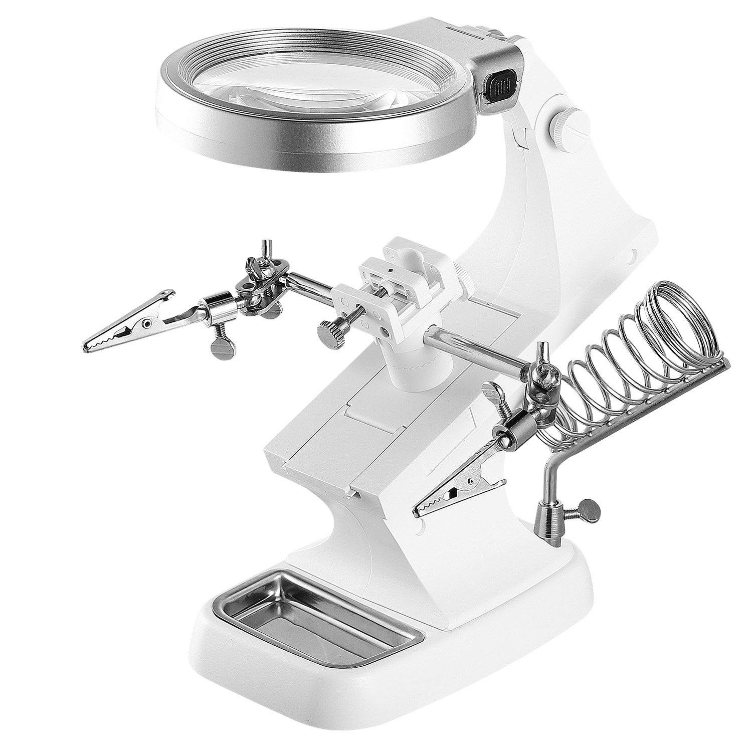 LED Lights Helping Hands Magnifying Glass Everything Else - DailySale