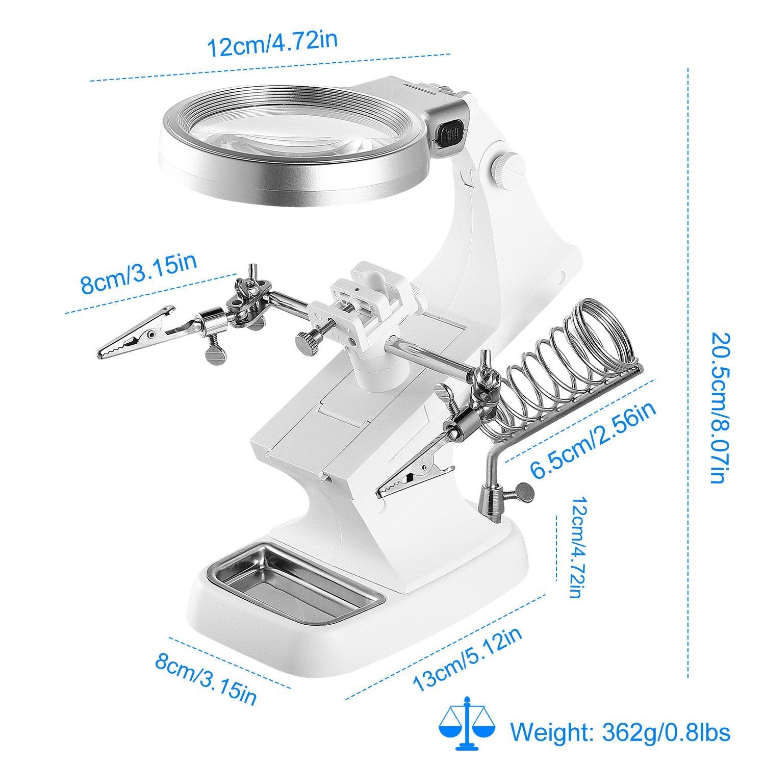 LED Lights Helping Hands Magnifying Glass Everything Else - DailySale