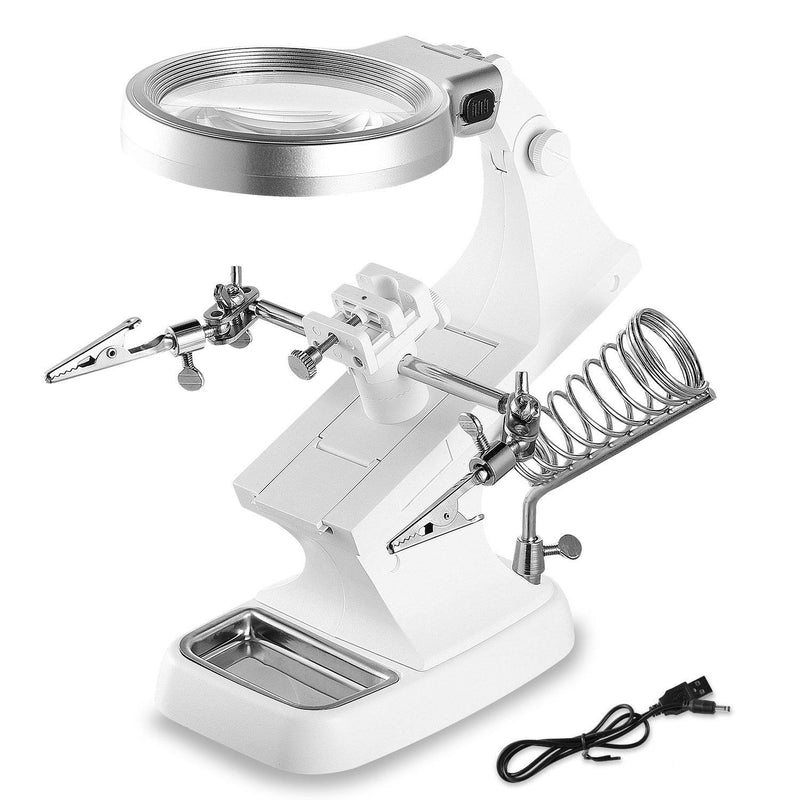 LED Lights Helping Hands Magnifying Glass Everything Else - DailySale