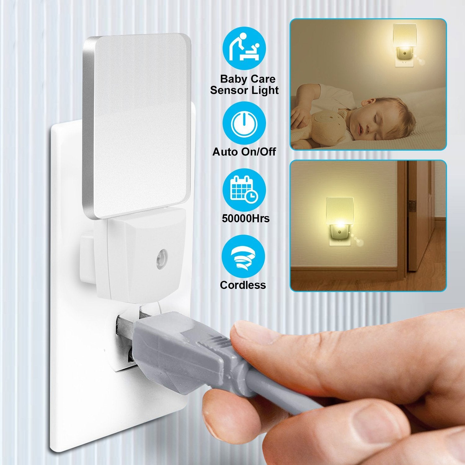 LED Night Light Dusk to Dawn Sensor Indoor Lighting - DailySale