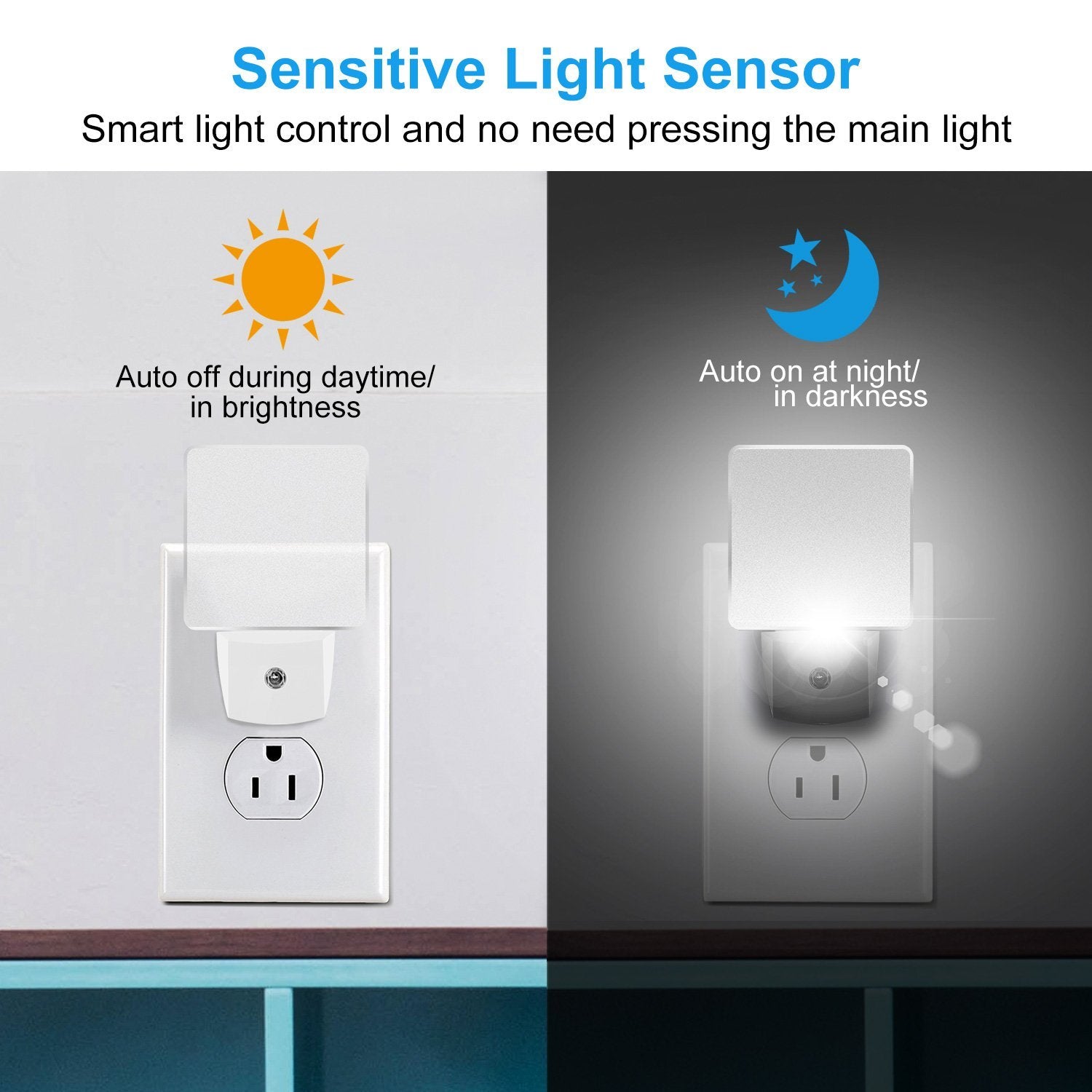 LED Night Light Dusk to Dawn Sensor Indoor Lighting - DailySale