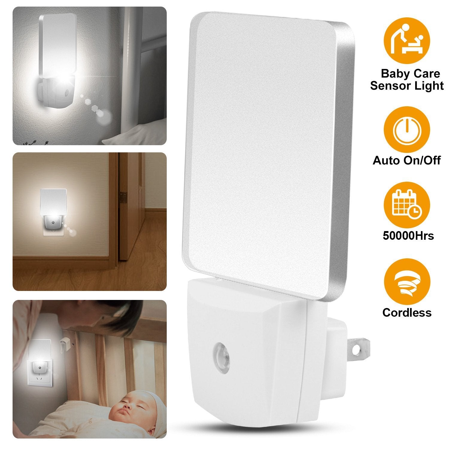 LED Night Light Dusk to Dawn Sensor Indoor Lighting - DailySale