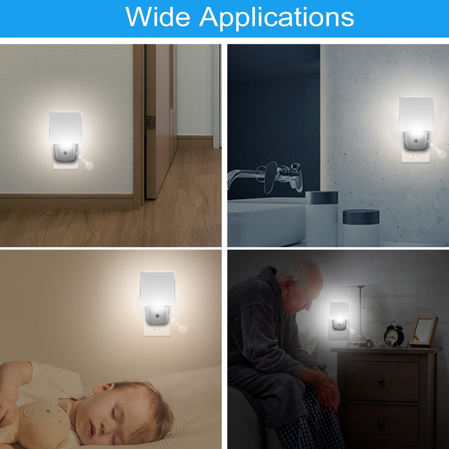 LED Night Light Dusk to Dawn Sensor Indoor Lighting - DailySale