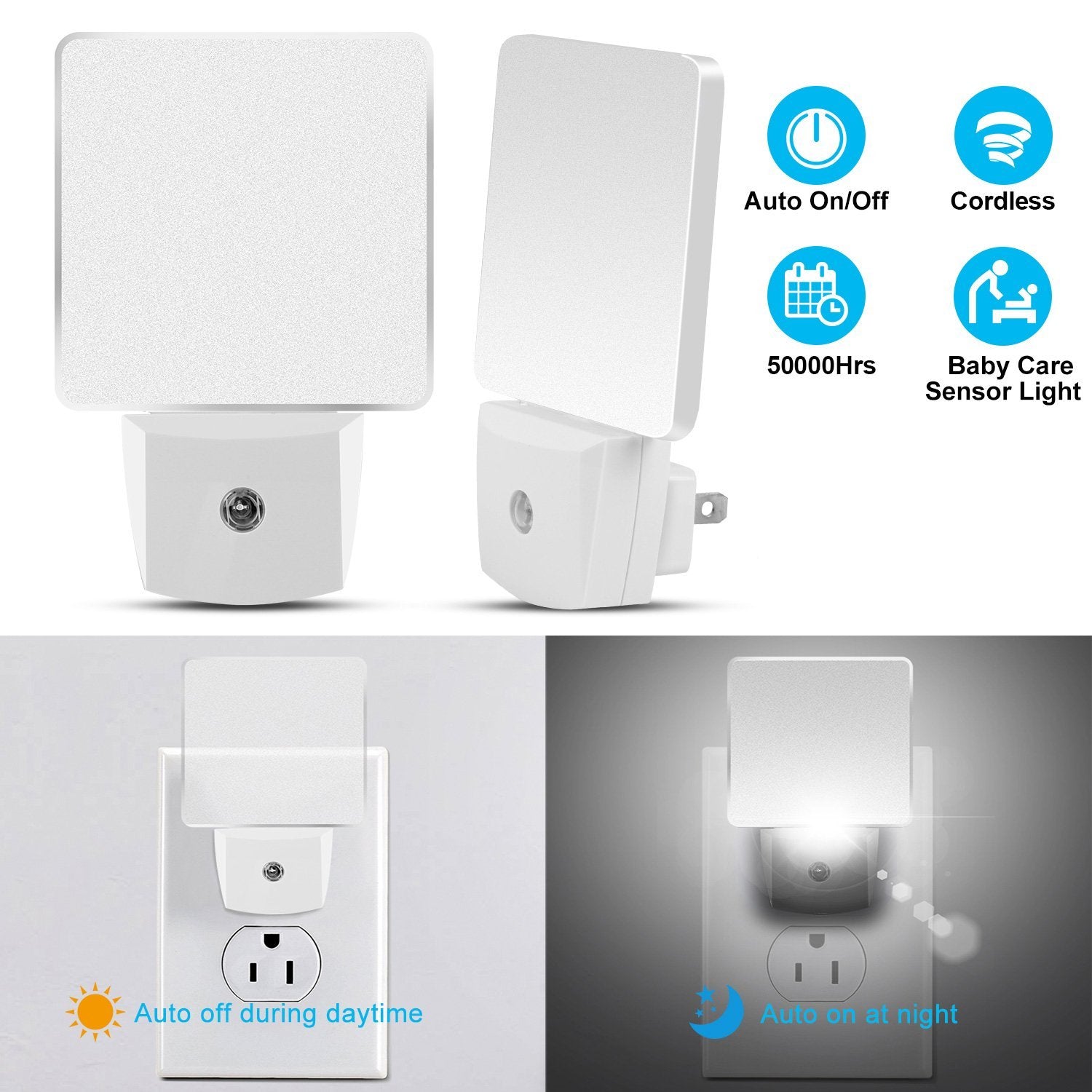 LED Night Light Dusk to Dawn Sensor Indoor Lighting - DailySale