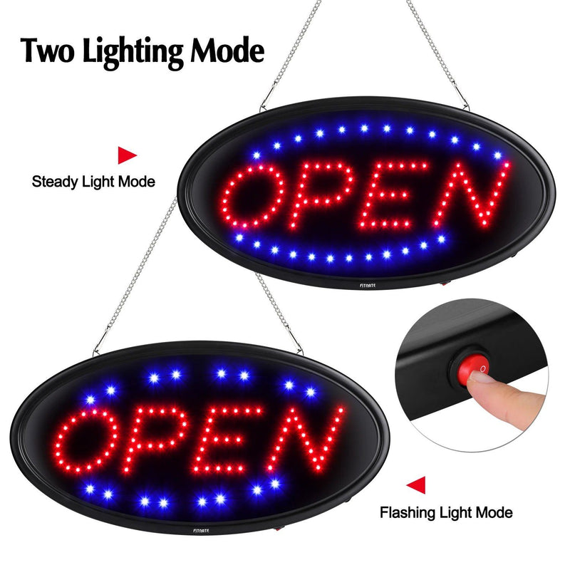 LED Open Sign Advertisement Board Electric Display with Remote Control and Timing Function Everything Else - DailySale
