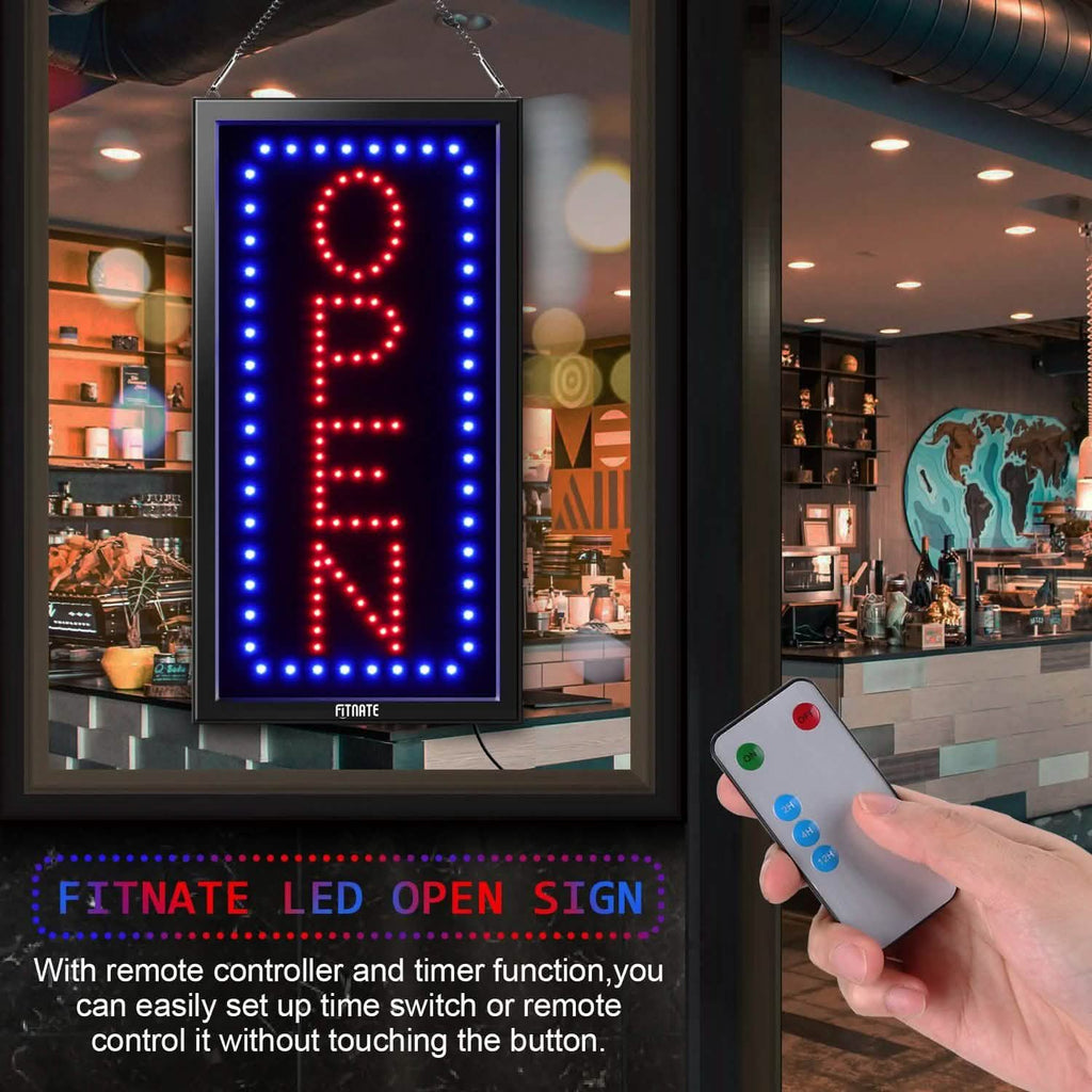 LED Open Sign Advertisement Board With Remote Control and Timing Funct