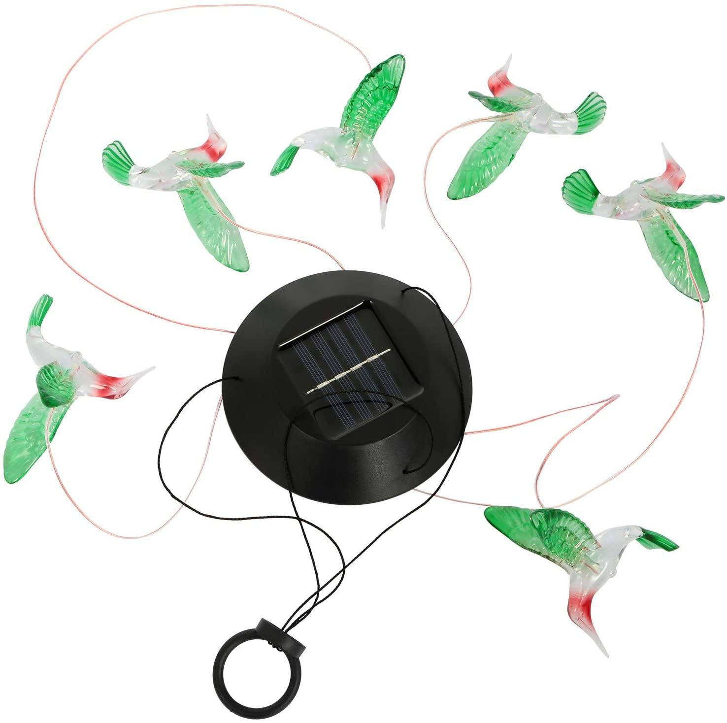 LED Solar Hummingbird Wind Chime Garden & Patio - DailySale