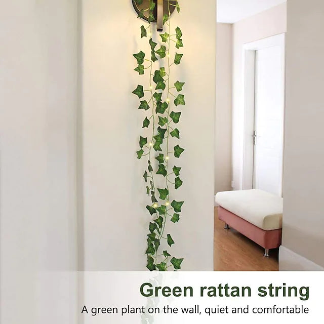 LED Solar Ivy Leaf String Light String & Fairy Lights - DailySale