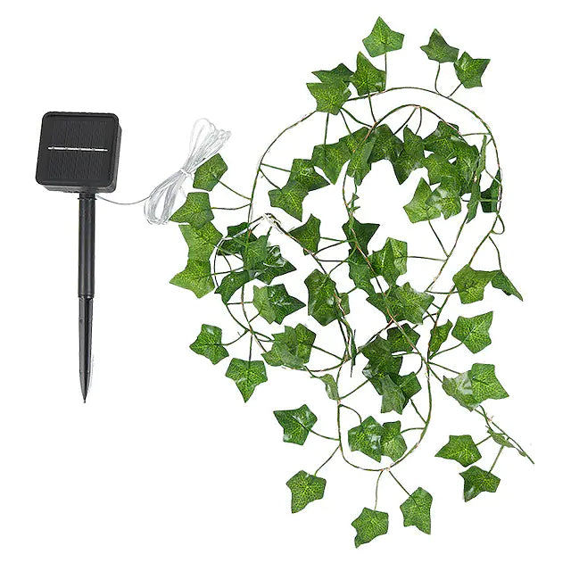 LED Solar Ivy Leaf String Light String & Fairy Lights - DailySale