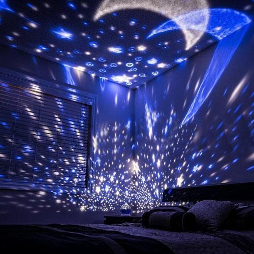 LED Star & Moon Night Time Projector Lighting & Decor - DailySale