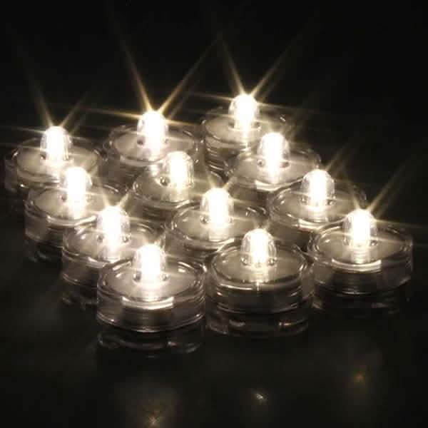 LED Submersible Waterproof Floral Decoration Tea Vase Battery Light Candles Lighting & Decor - DailySale