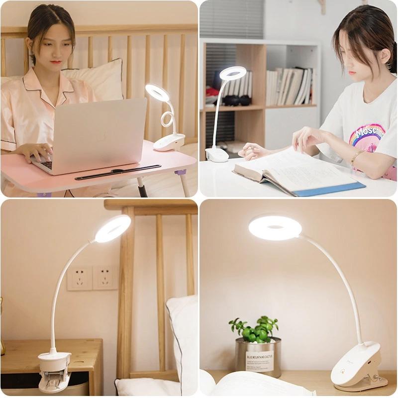 LED Touch On/off Switch with 3 Modes Desk Lamp Clip Home Lighting - DailySale