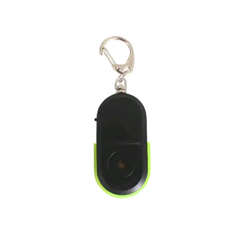 LED Whistle Key Finder Flashing Beeping Sound Control Alarm Anti-Lost Key Locator Finder Tracker With Key Ring Everything Else Green - DailySale