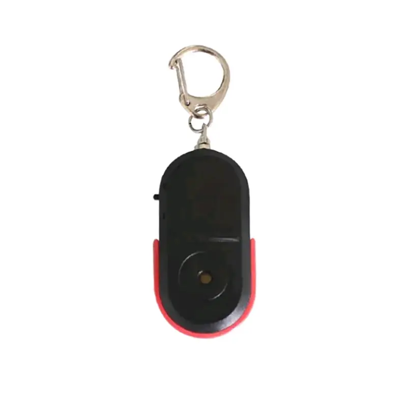 LED Whistle Key Finder Flashing Beeping Sound Control Alarm Anti-Lost Key Locator Finder Tracker With Key Ring Everything Else Red - DailySale