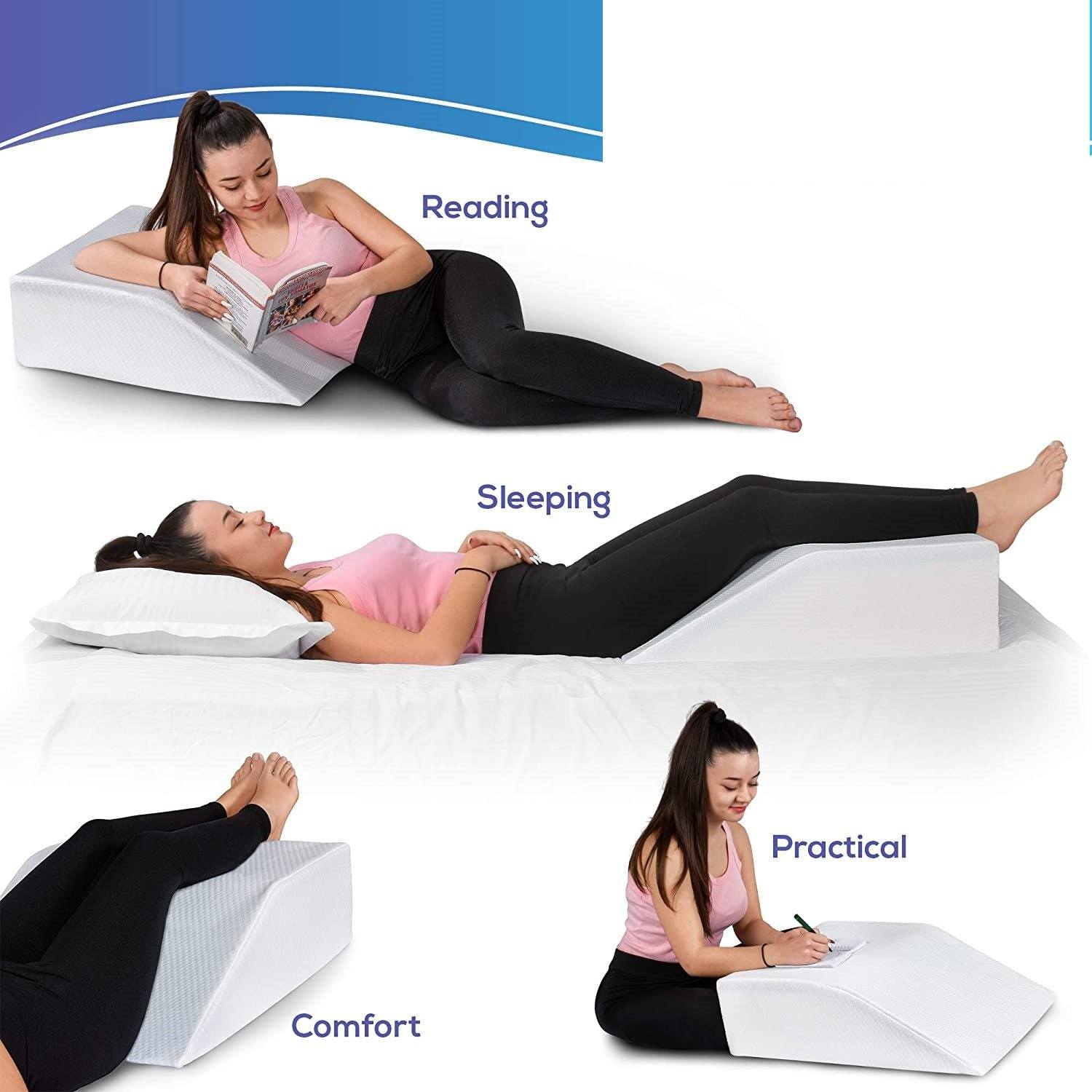 Leg Elevation Wedge Pillow Knee Foam for Sleeping Post Surgery Foot Leg  Rest Pil