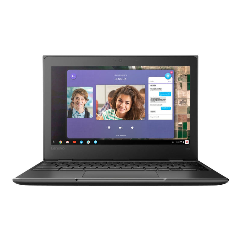 Lenovo 100e Chromebook (1st Gen) Celeron N3350 Chrome OS 4 GB RAM 32 GB eMMC Laptops - DailySale