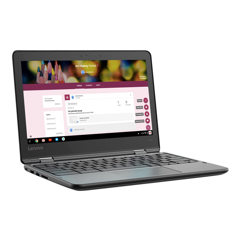 Lenovo 11.6" Touchscreen Chromebook 300E Mediatek 8173C 2.10GHz 4GB RAM 32GB (Refurbished) Laptops - DailySale