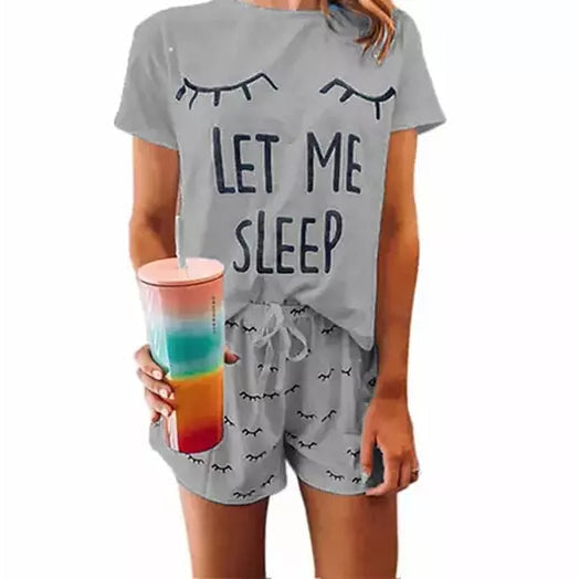 Leo Rosi Women's Casual ''Let Me Sleep'' Lounge Set Women's Loungewear Gray S - DailySale