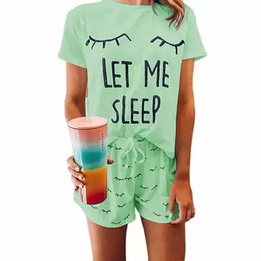 Leo Rosi Women's Casual ''Let Me Sleep'' Lounge Set Women's Loungewear Green S - DailySale