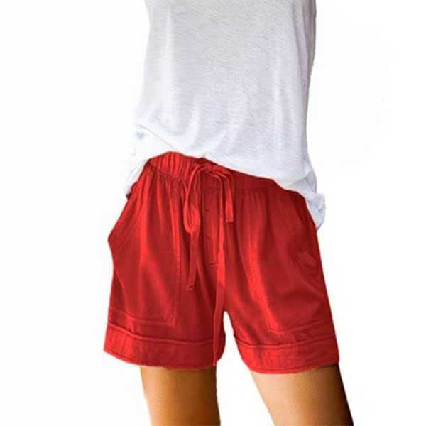 Leo Rosi Women's Casual Shorts Women's Bottoms Red S - DailySale