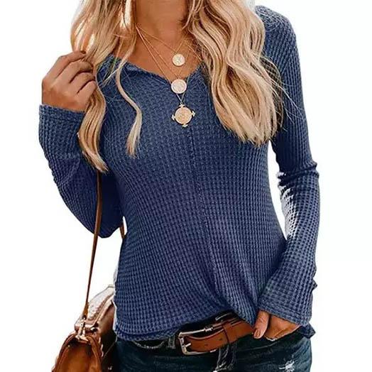 Leo Rosi Women's Casual Tabitha Top Women's Clothing Blue S - DailySale