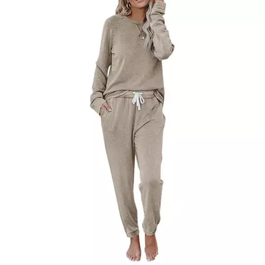 Leo Rosi Women's Taylor Lounge Set Women's Loungewear Beige S - DailySale