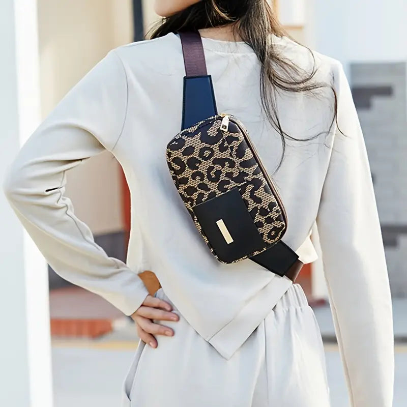 Leopard Pattern Chest Bag Bags & Travel - DailySale