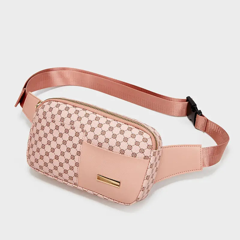 Leopard Pattern Chest Bag Bags & Travel Pink - DailySale