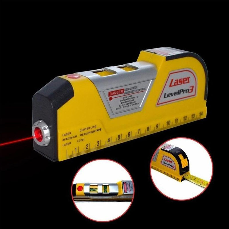 Level Measuring Horizontal Laser Line 8FT Measuring Tape Home Essentials - DailySale