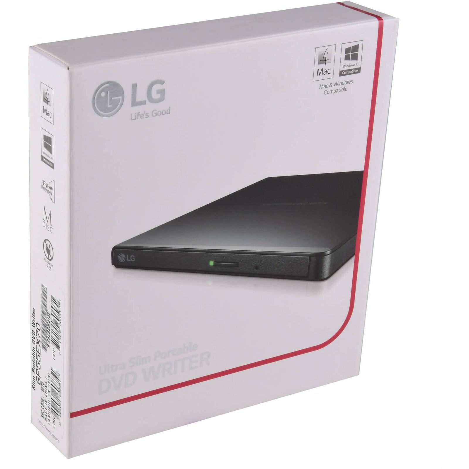 LG GP55EX70 Ultra Slim Portable DVD Writer with MDisc Support (Refurb