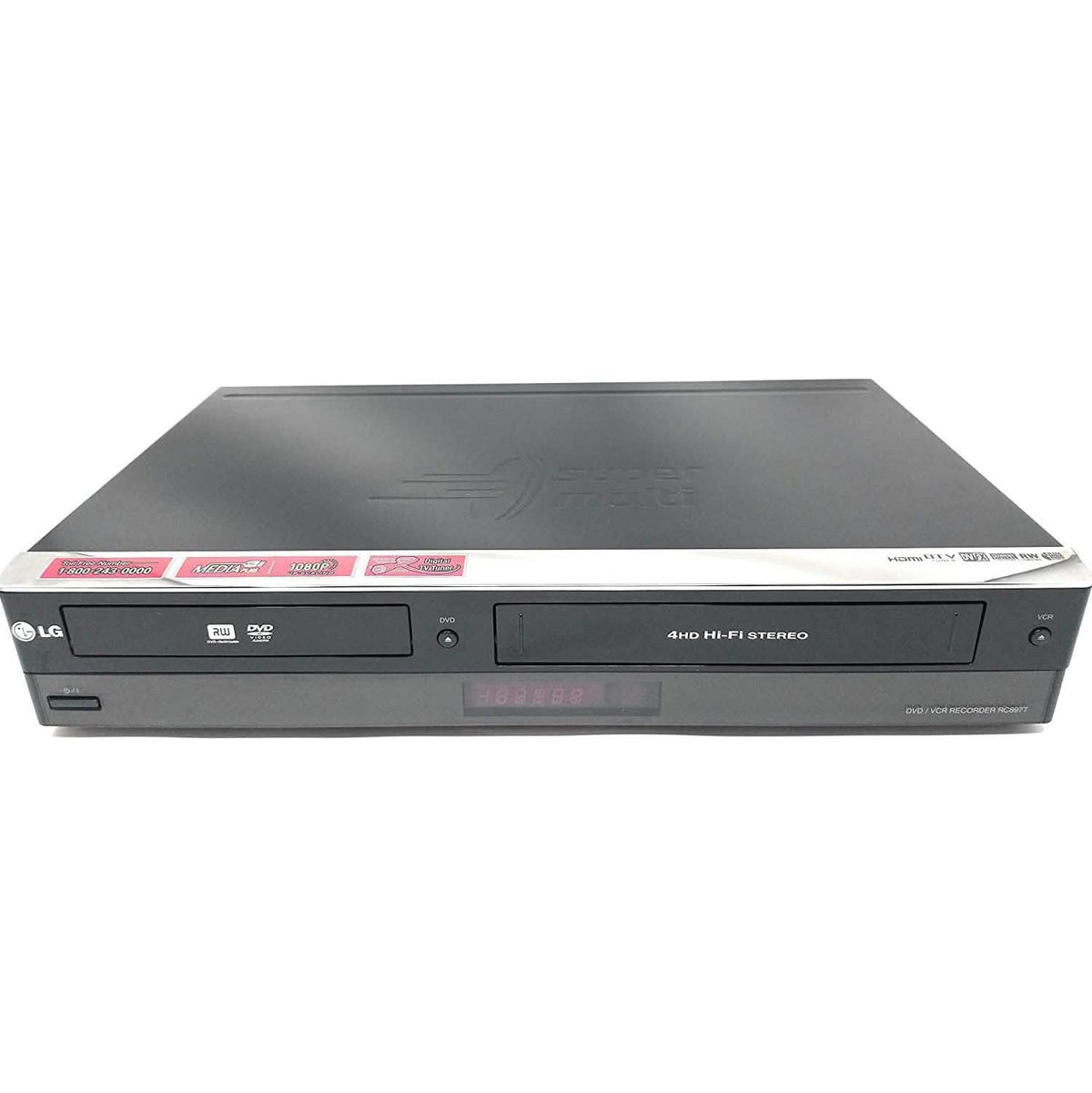 LG RC897T Multi-Format DVD Recorder and VCR Combination with Digital T