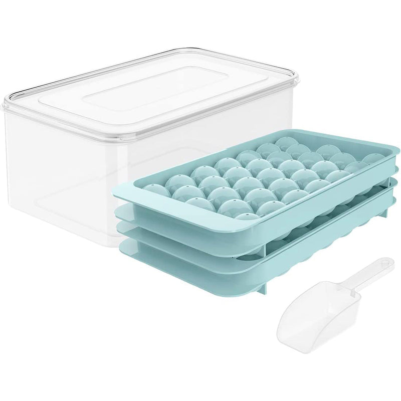 Lid & Bin Ice Ball Maker Mold for Freezer Kitchen Tools & Gadgets - DailySale