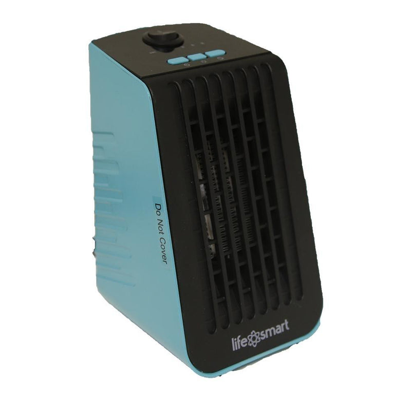 Life Smart Desktop Personal Heater & Fan - Assorted Colors Home Essentials Turquoise - DailySale