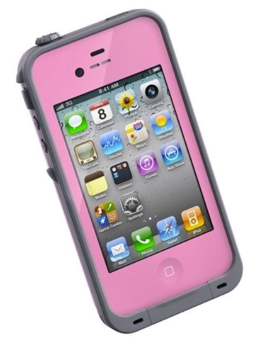 LifeProof Waterproof Pink/Gray iPhone 4 Case Phones & Accessories - DailySale