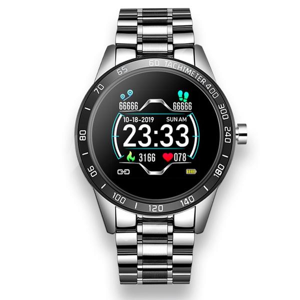 LIGE Steel Band Smart Watch Smart Watches Silver - DailySale
