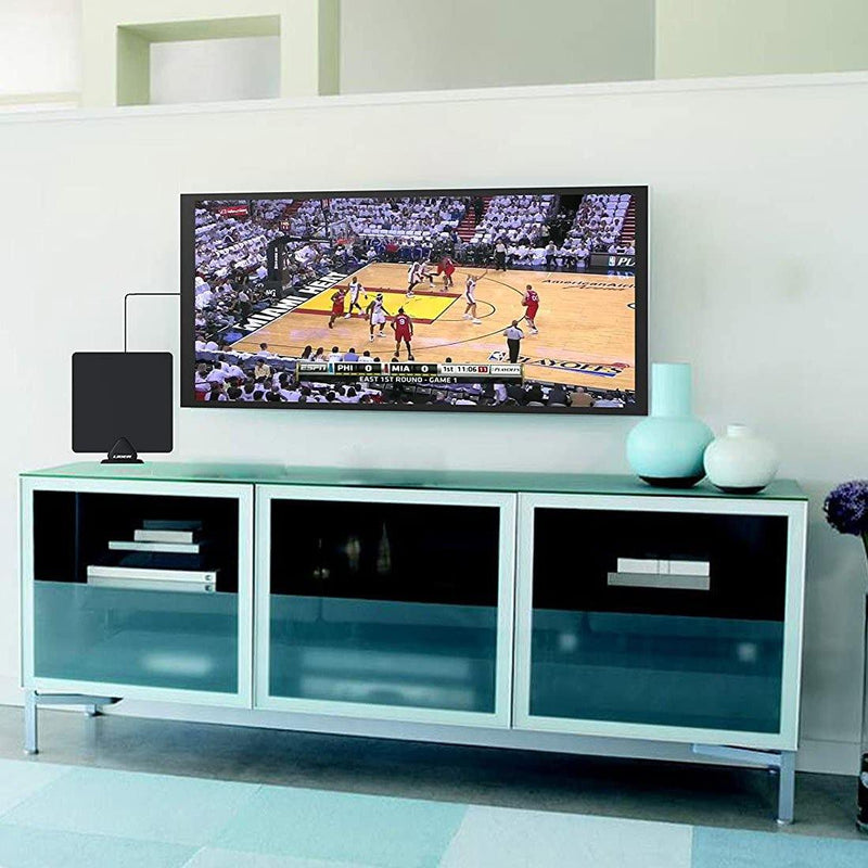 Liger 50 Mile Range Ultra-Thin Indoor HDTV Antenna and Amplifier Camera, TV & Video - DailySale