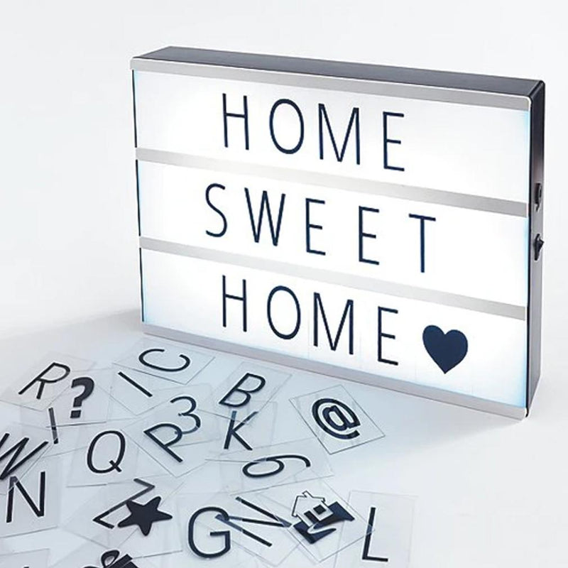 Light Box with Letters and Number Tiles Home Essentials - DailySale
