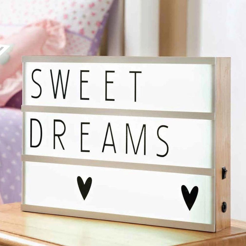 Light Box with Letters and Number Tiles Home Essentials - DailySale