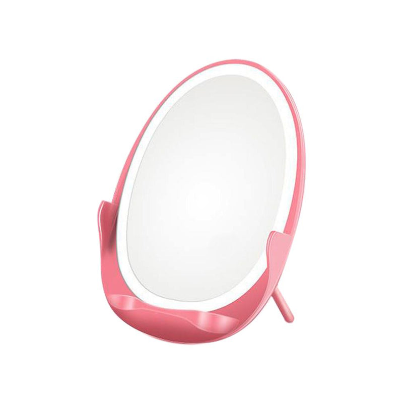 Light-Up LED Wireless Qi Charging Mirror Mobile Accessories Pink - DailySale