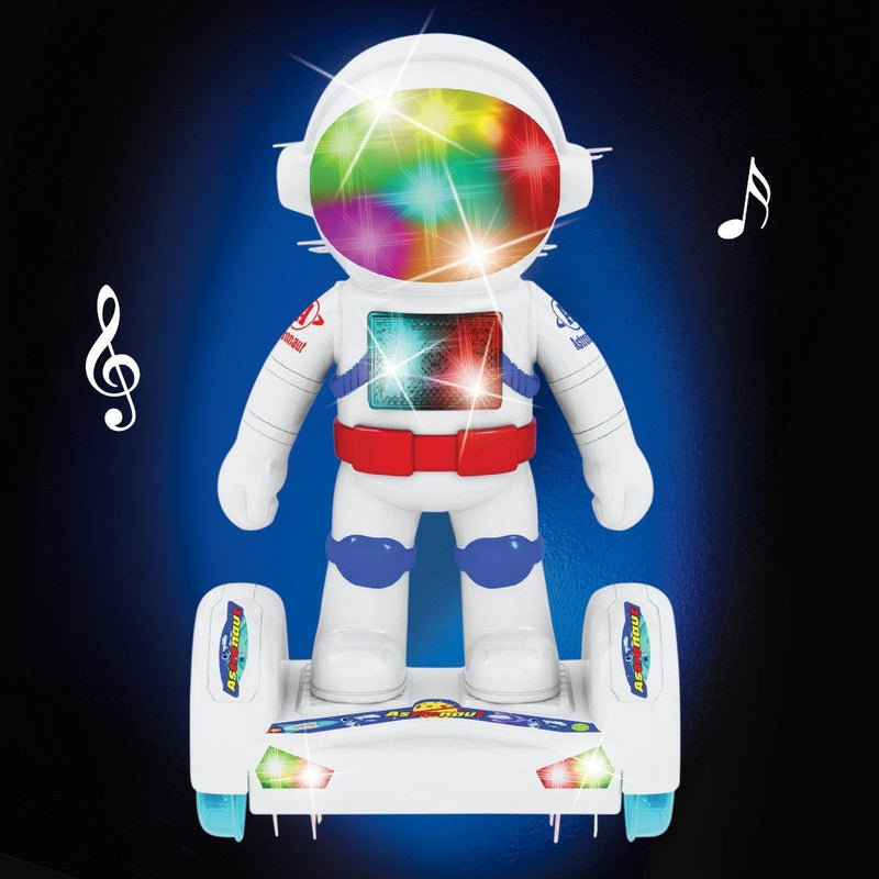 Light-Up Robot Astronaut with Hoverboard Toys & Games - DailySale
