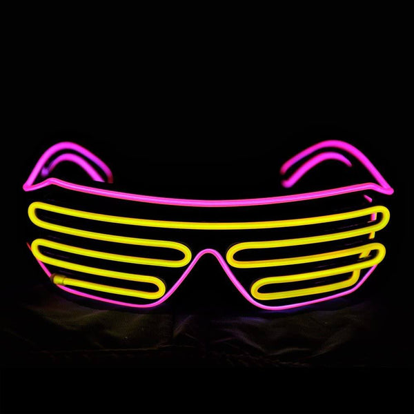 Wireless LED Glasses Party Light up Glasses Neon Party Flashing Glasses EL  Wire Glowing Glow Sunglasses Bright Light Supplies