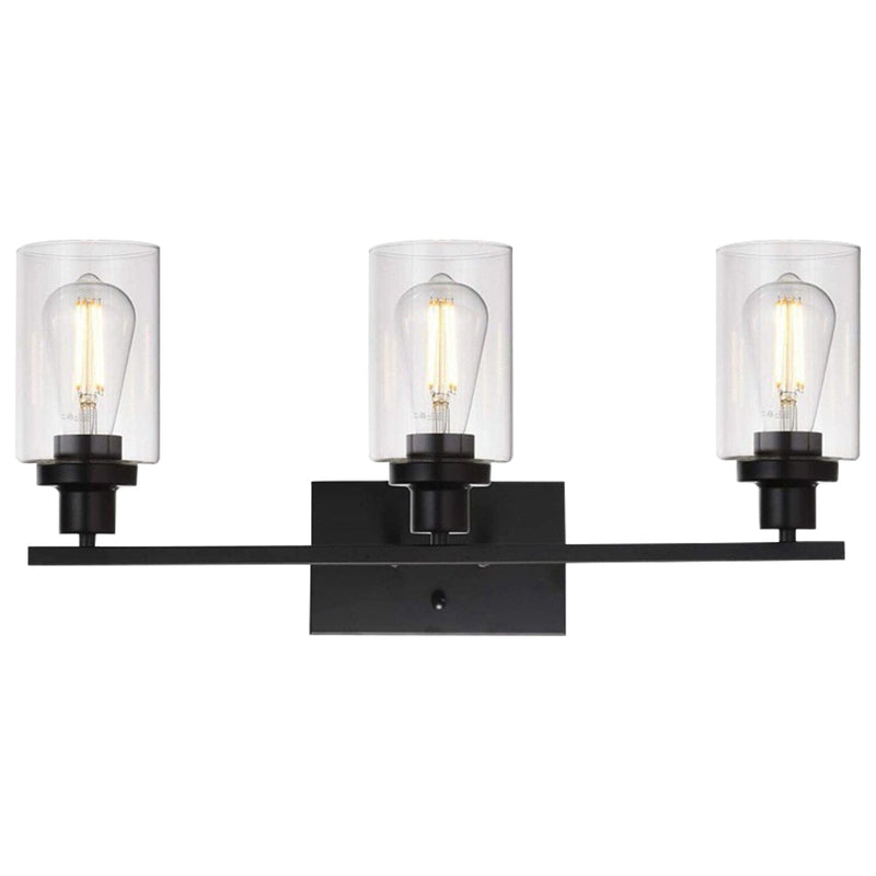 Light Wall Scone Lighting with Clear Glass Indoor Lighting Triple Heads - DailySale