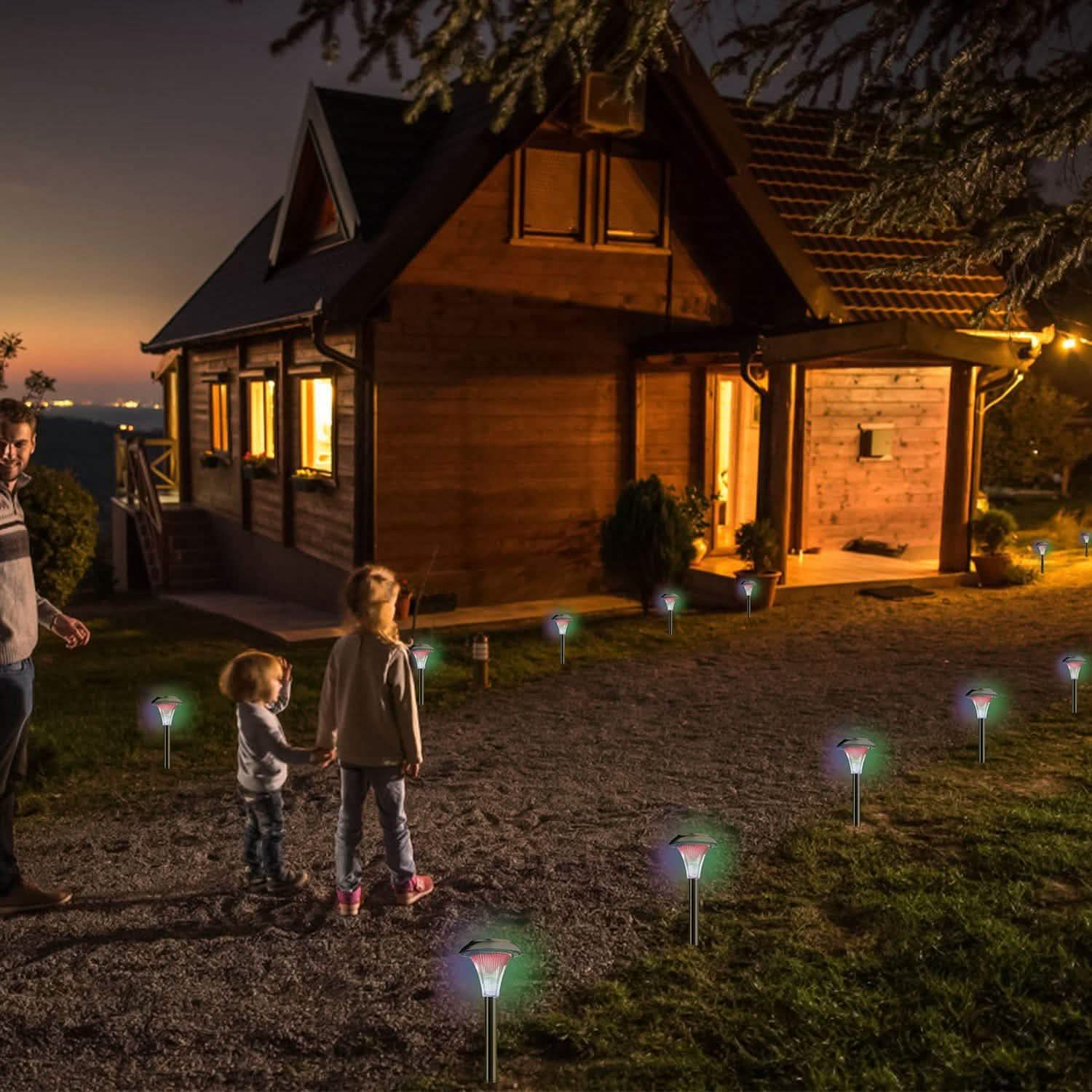 Lights Color Changing Landscape Solar Lamps Garden & Patio - DailySale