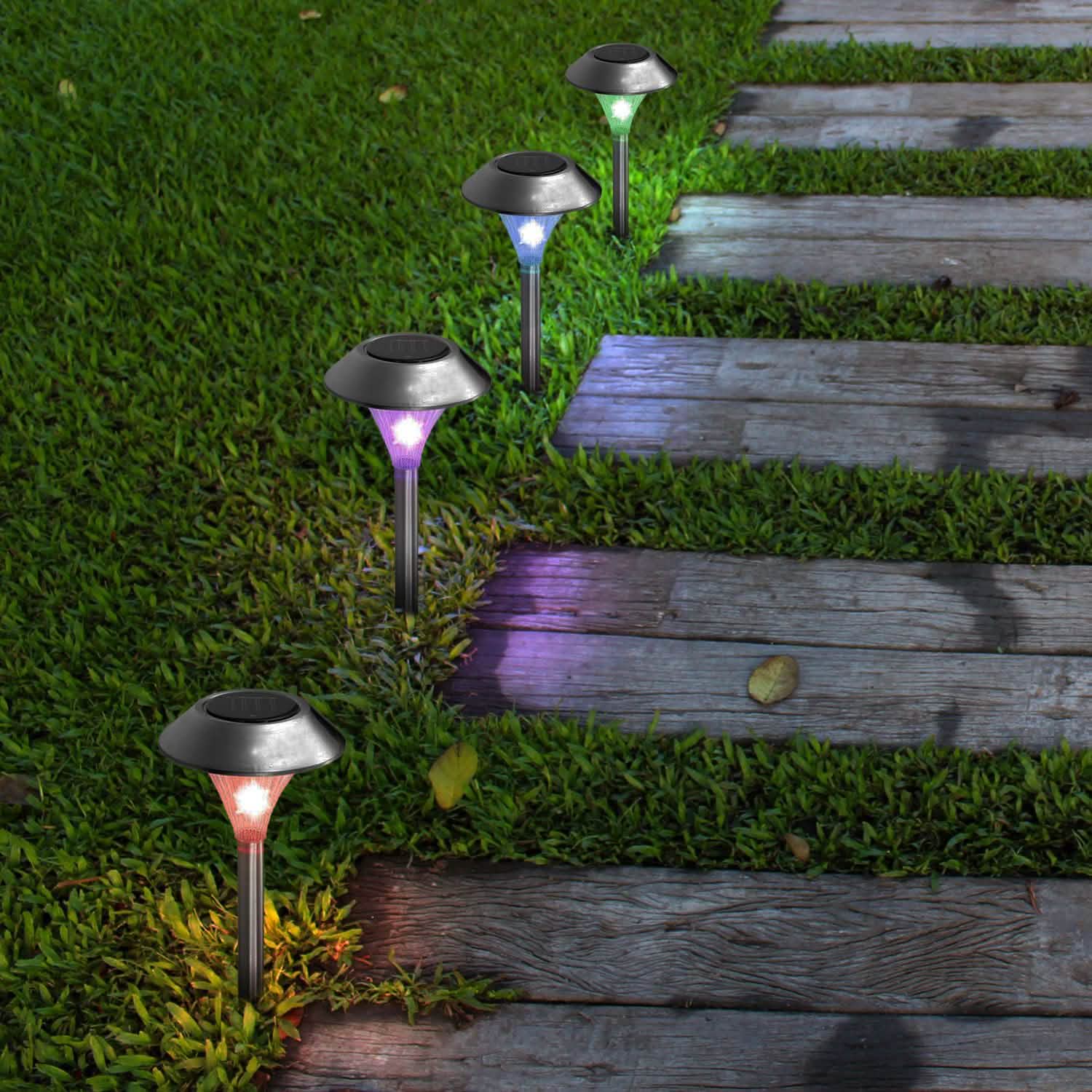 Lights Color Changing Landscape Solar Lamps Garden & Patio - DailySale
