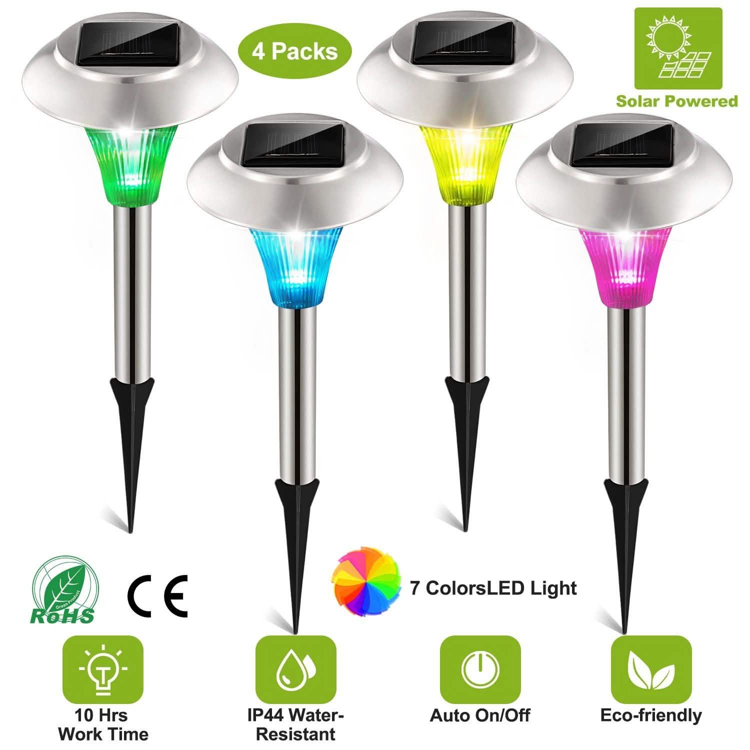 Lights Color Changing Landscape Solar Lamps Garden & Patio - DailySale