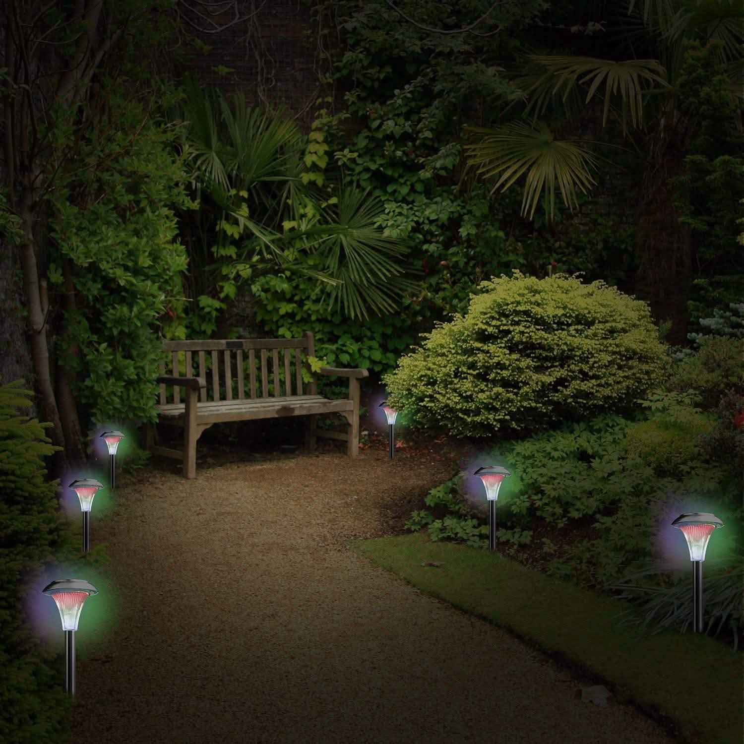 Lights Color Changing Landscape Solar Lamps Garden & Patio - DailySale