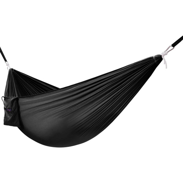 Lightweight Camping Hammock with Strap & Carry Bag Sports & Outdoors Black - DailySale