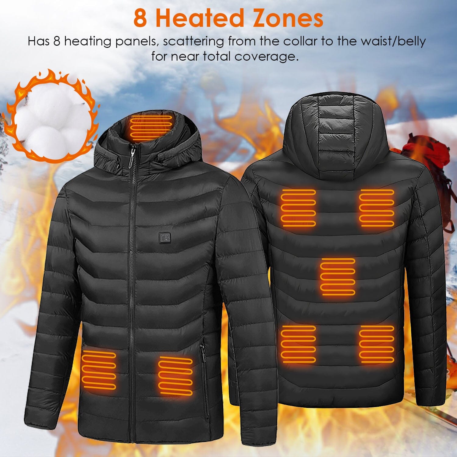 Lightweight Electric Heated Jacket Men's Outerwear - DailySale