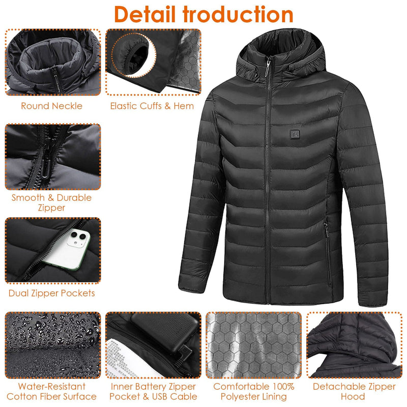Lightweight Electric Heated Jacket Men's Outerwear - DailySale