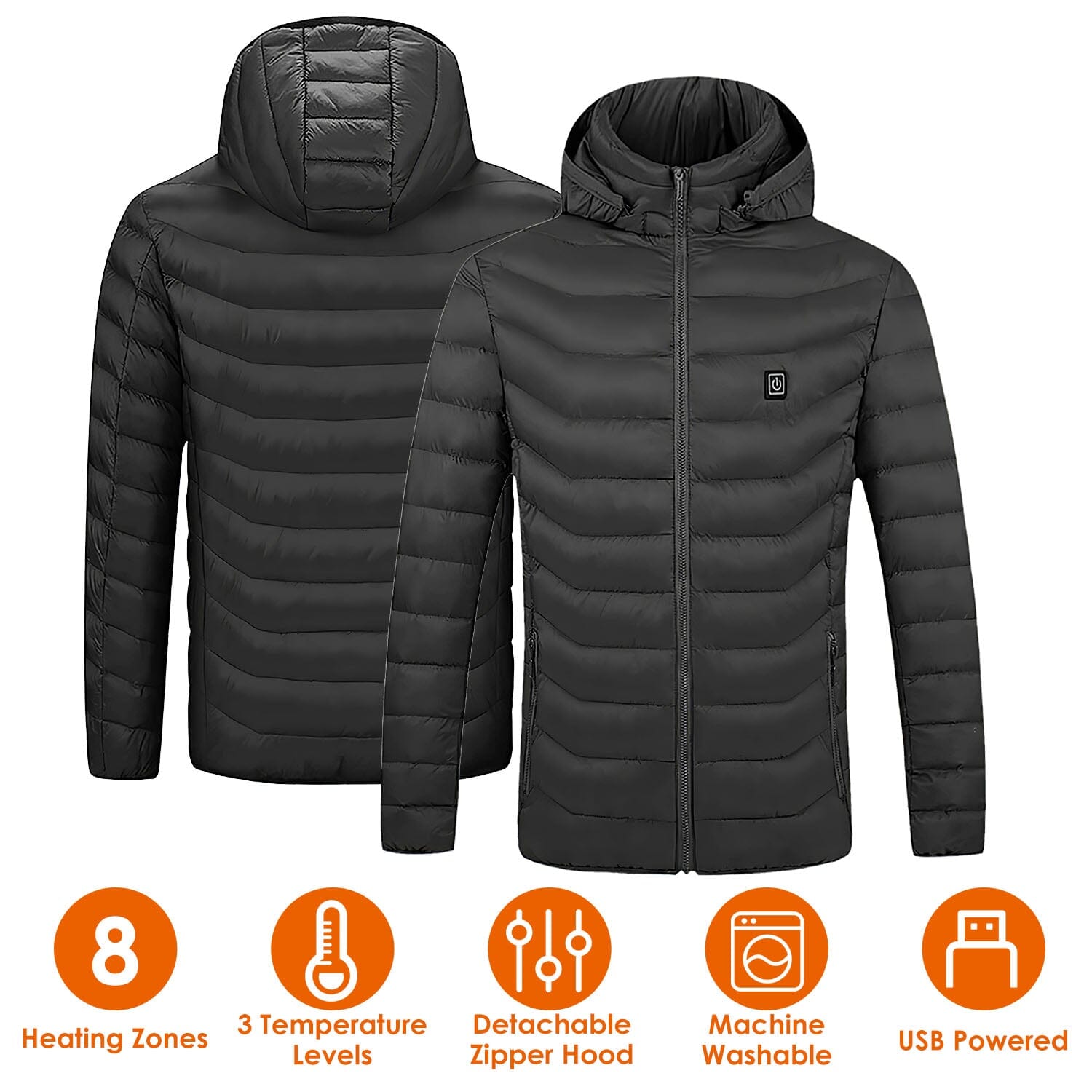 Lightweight Electric Heated Jacket Men's Outerwear - DailySale